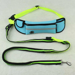 Hands-Free Reflective Pet Waist leash with Bag