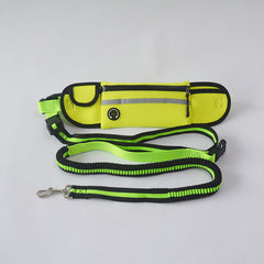 Hands-Free Reflective Pet Waist leash with Bag