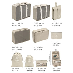 Set of 10 Toiletries Travel Bag
