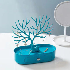 Antlers Jewelry Display Stand with Drawers for Organizing