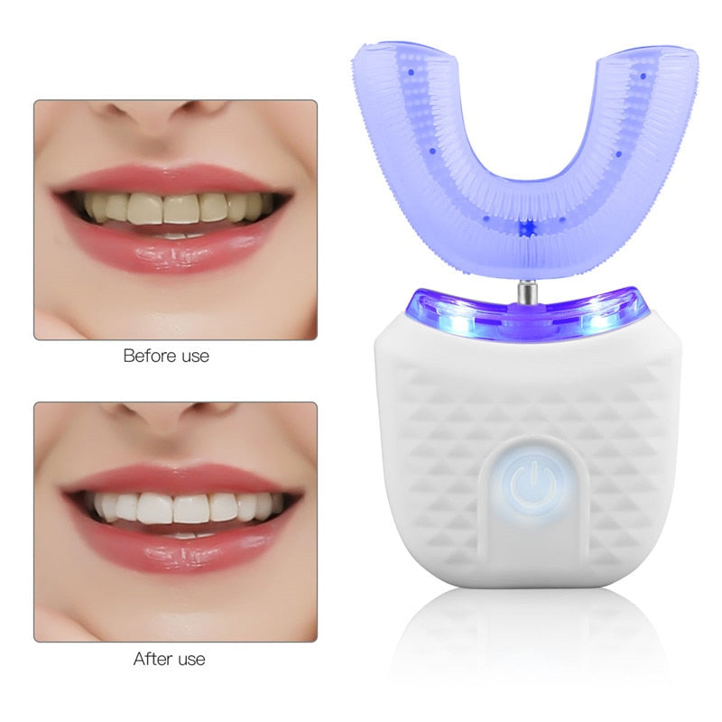 360 Ultrasonic Blue Light Whitening Electric Toothbrush