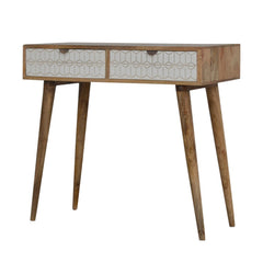 Solid Wood Carved Console Table