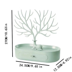 Antlers Jewelry Display Stand with Drawers for Organizing