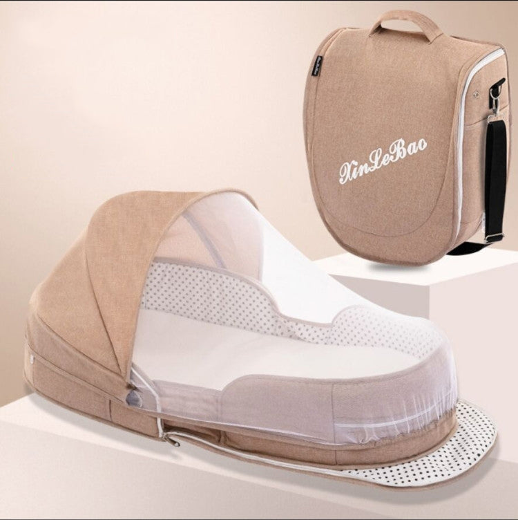 Backpack Portable Crib Multifunctional Foldable Baby Bed,