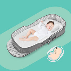 Backpack Portable Crib Multifunctional Foldable Baby Bed,