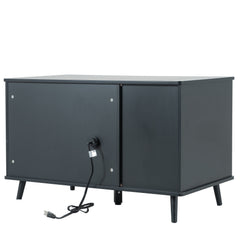 Cat Litter Box Furniture with Hidden Plug