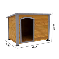 Wooden Dog House for Indoor & Outdoor Use