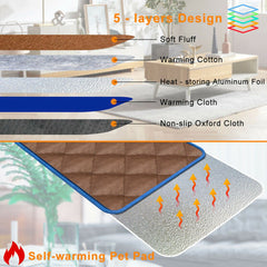 Cozy Self-Warming Pet Mattress – Thermal Comfort for Dogs & Cats