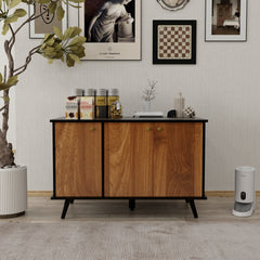 Cat Litter Box Furniture with Hidden Plug
