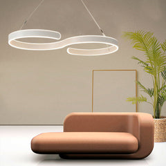 Contemporary Acrylic LED Swirl Shaped Light Fixture WAS £179 NOW £139