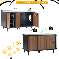 Cat Litter Box Furniture with Hidden Plug