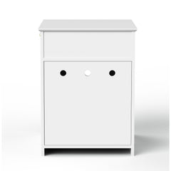 Multi-Function Wooden Cat Litter Box Cabinet with Storage Drawer
