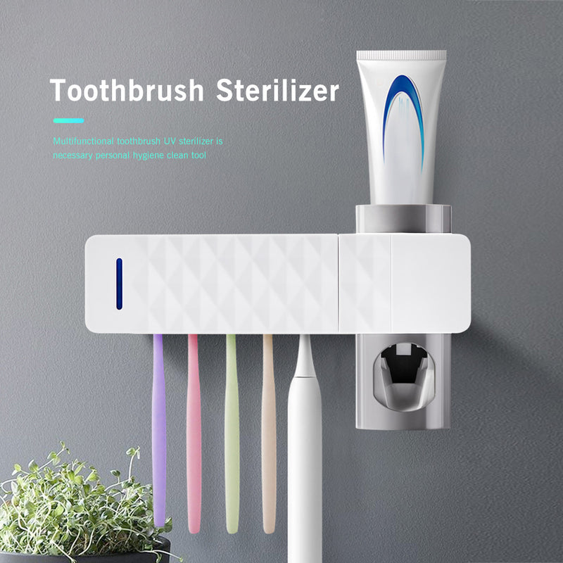 Anti-bacteria UV Automatic Toothbrush Sterilizer and dispenser