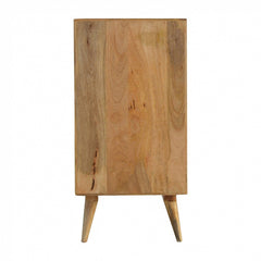 Solid Wood Geometric Screen Printed Tallboy